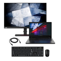 Lenovo ThinkPad L14 Gen2 i3-1115G7, 16GB, 256GB SSD + 24'' 2k USB-C